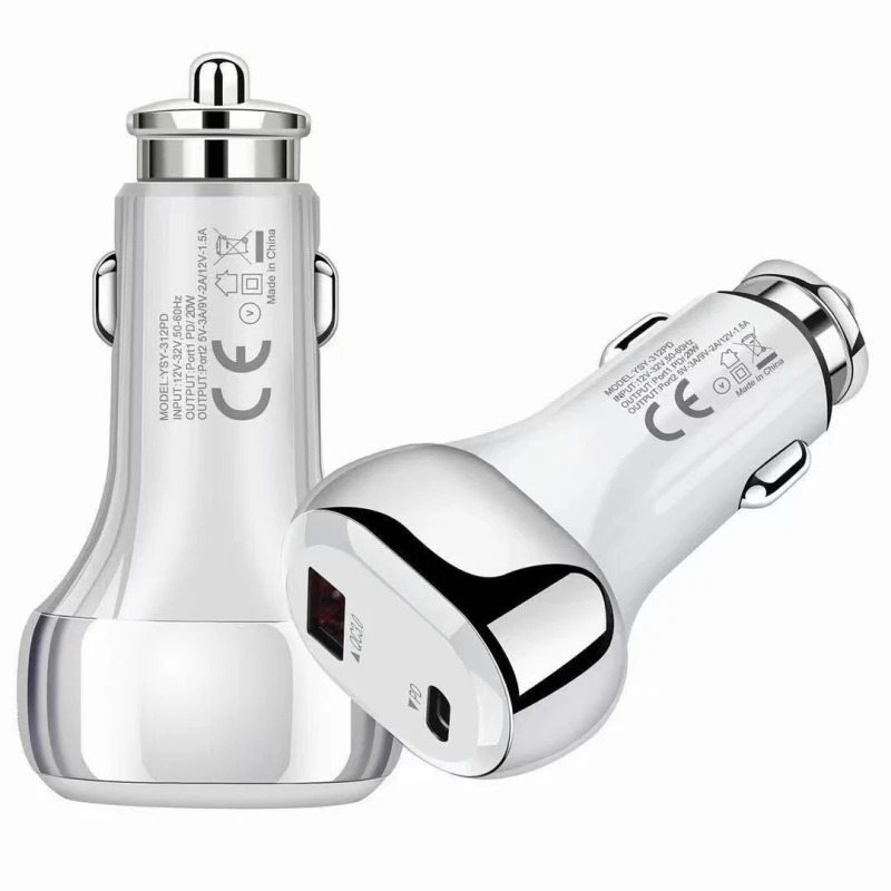 USB Автомобильное зарядное устройство с функцией быстрой зарядки QC3.0 QC SCP 5A PD Type C 38
