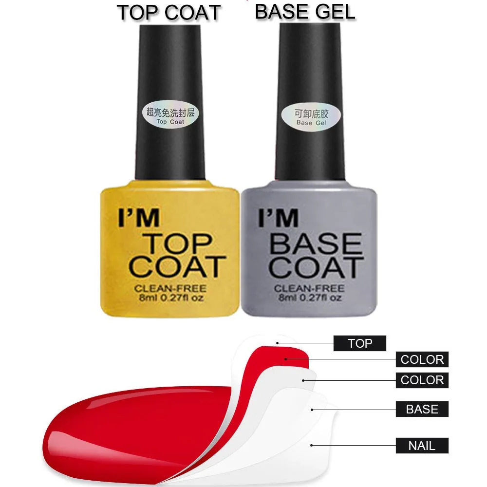 Новый набор для ногтей УФ светодиодный Сушилка с 18 шт. гель лаков инструментов