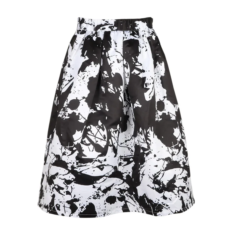 

Autumn Winter Jacquard Skirts Women A Line Knee Length Skater Ladies Midi Skirts Womens Plus Size Office Wear Christmas Skirt