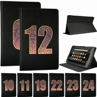 case for fire 7 579th hd8 678th hd10579th printed lucky numbers pu leather stand tablet case cover