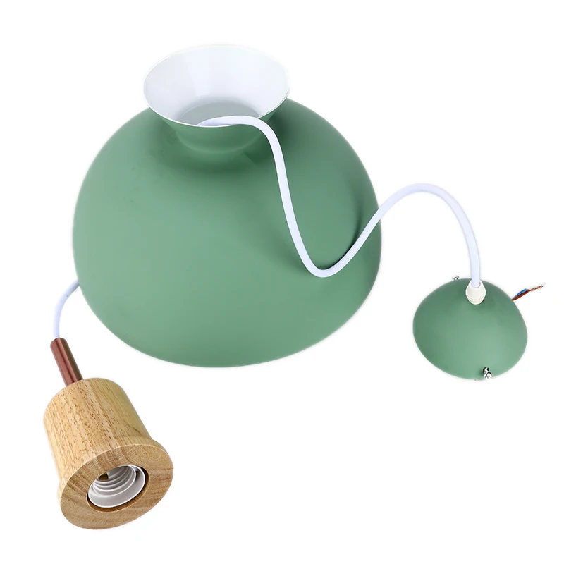 Скандинавские комбинированные подвесные светильники из натурального дерева