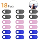 18 шт Мобильный телефон стикер конфиденциальности веб-камера крышка затвора магнит слайдер пластик для iPhone веб-ноутбука ПК для iPad планшетных камер