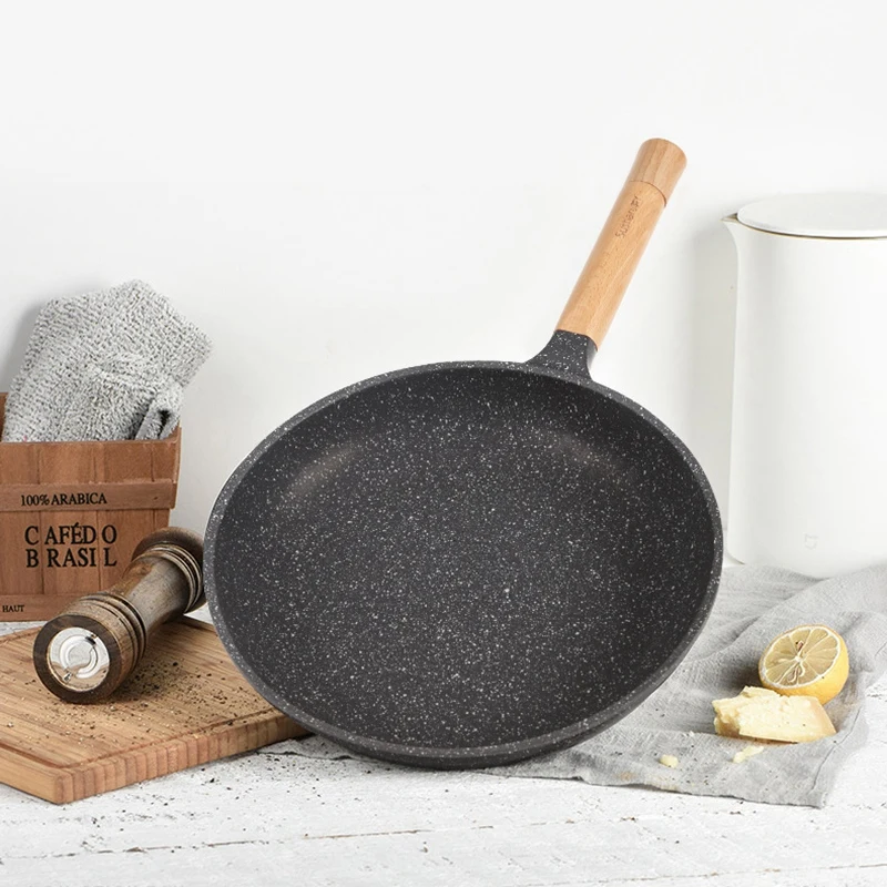 Sushar с антипригарным покрытием каменный противень вок Сковорода 28 см Мульти