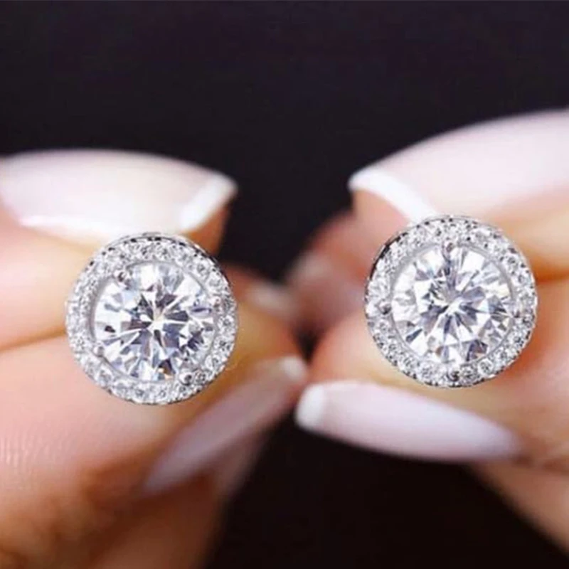 Женские модные серьги из циркония с шипами Женская Корейская версия яркий