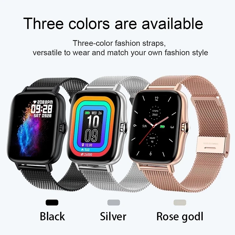 

2021 New Bluetooth call smart watch men women Heart rate monitor fitness sport watches Activity tracker smartwatch for Xiaomi