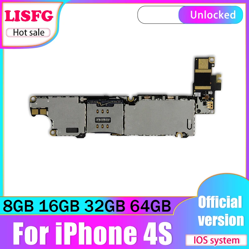 8 ГБ 16 32 64 для iphone 4S материнская плата разблокирована с полным чипом логическая