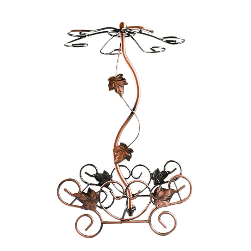 Unique Wine Rack Holder Stand Hanging Drinking Glasses Stemware Shelf Bottle Glass Cup Display Home Bar De |