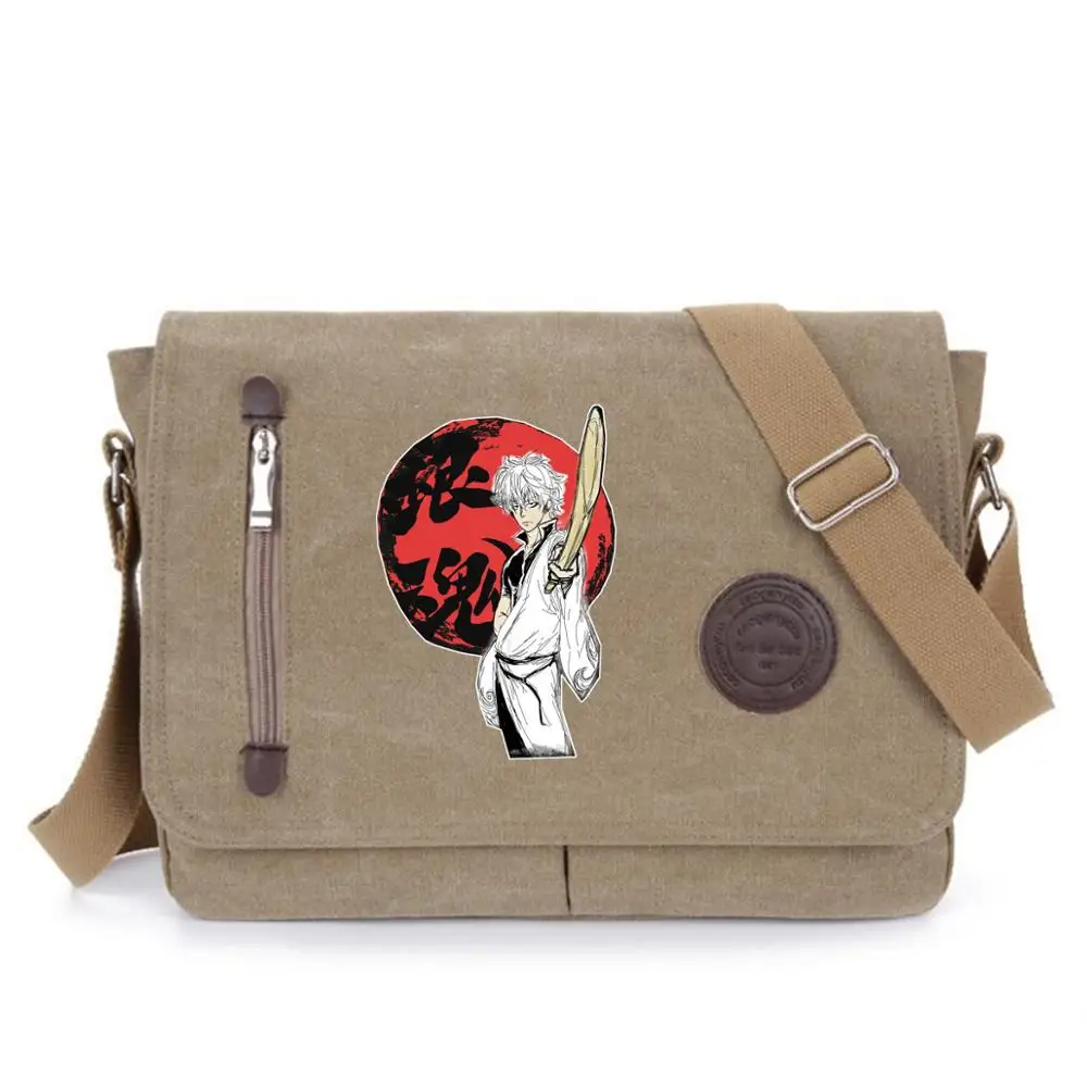 

Gintama student bookbag Messenger Bags for Teens Boys Crossbodybag Women Travel Shoulder Bags