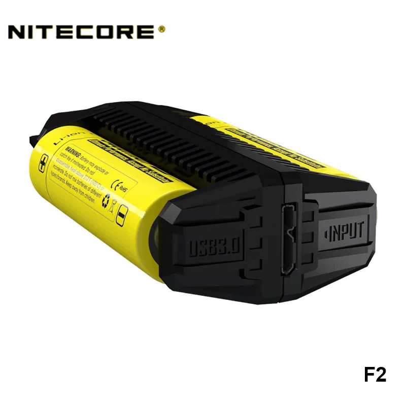 Nitecore F1 F2 гибкий внешний блок питания 26650 18650 16340 14500 различные батареи совместимые