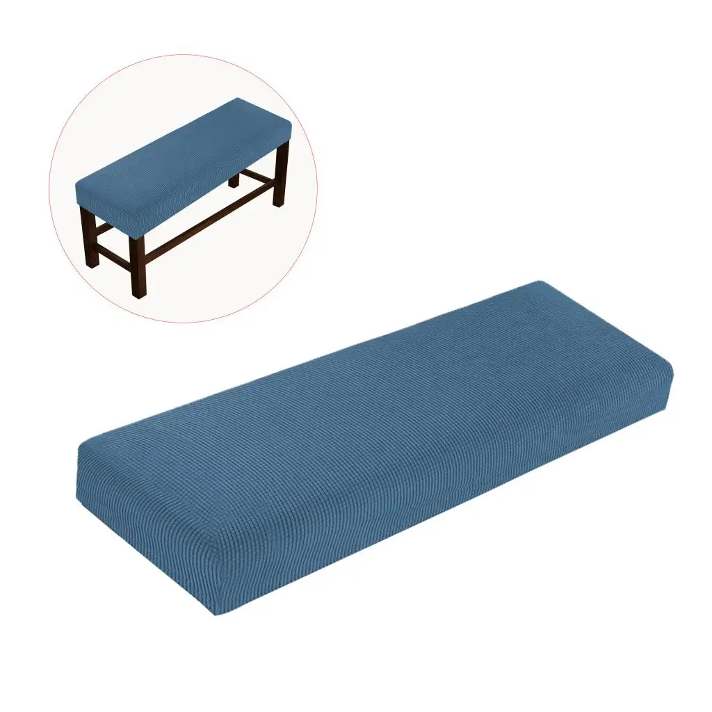 

Stretch Dining Bench Cover - Soft Stretch Dining Room Bench Slipcovers Protector, Machine Washable Removable Non-slip