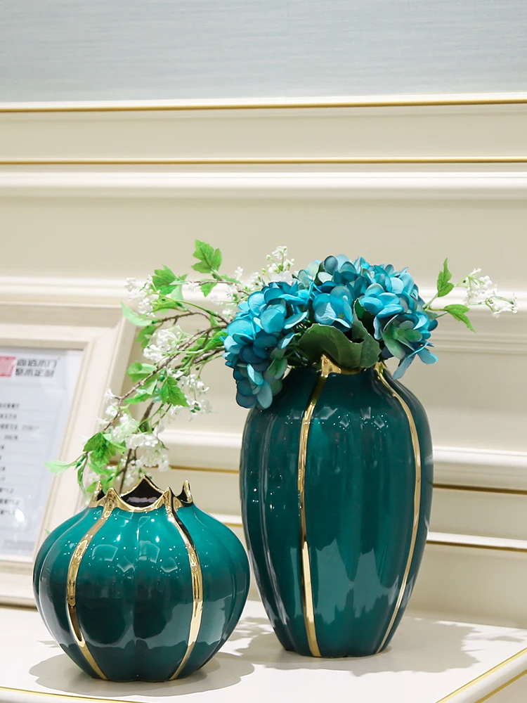 

Роскошная Современная ваза, керамический стол, минималистичный эстетический дизайн, стол, офисные цветочные вазы, гостиная, декор дома DF50HP