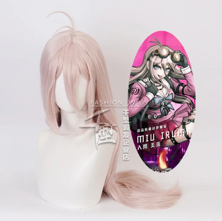 

1:1 Danganronpa: Trigger Happy HavocMiu Iruma Cosplay Wigs Mioda Ibuki Playing Short Colorful Long Straight Hair Halloween Wigs