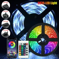 rgb 2835 5m led light strips remote control decoration lighting bluetooth infrared waterproof ribbon lamp festival party light