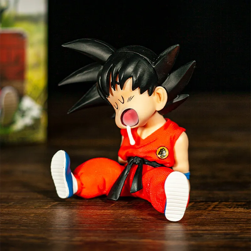 

Anime Figures Dragon Ball Z Son Goku Sleeping Kawaii Toys PVC Model Childhood Goku Action Figurals 10cm Doll Gogeta Juguetes Toy