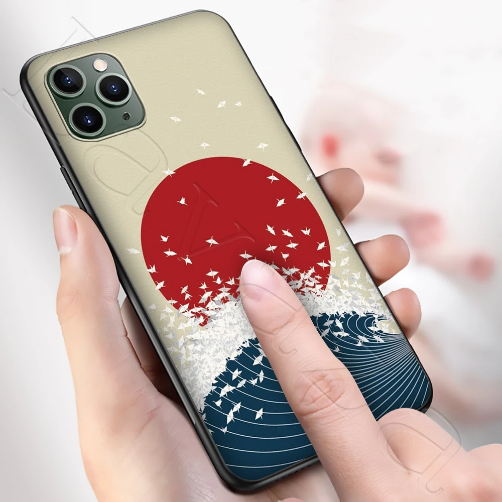 Мягкий силиконовый чехол Lavaza Kanagawa для iPhone 12 Mini 11 Pro XS Max XR X 8 7 6 6S Plus 5 5S SE | Мобильные