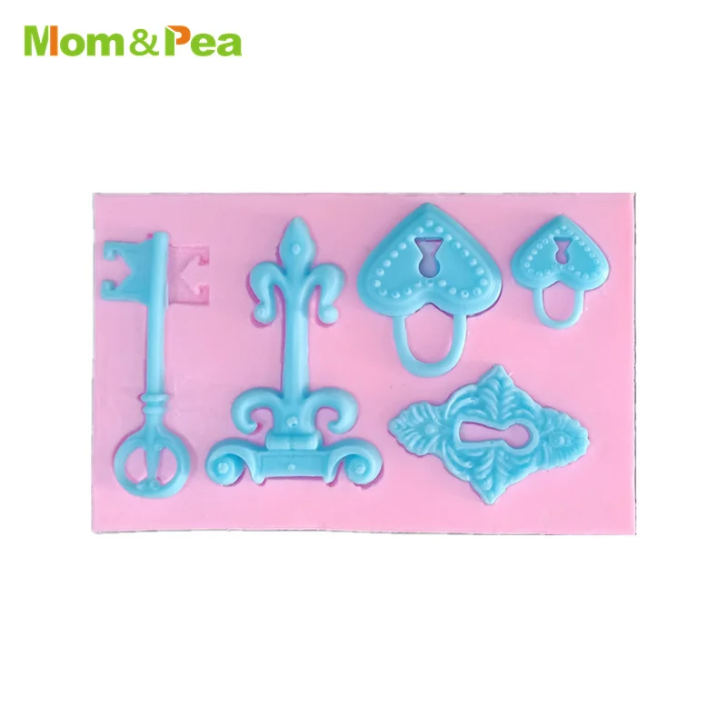 

MPA2468 Lock & Key Silicone Mold Gum Paste Chocolate Ornamental Fondant Mould Cake Decoration Tools