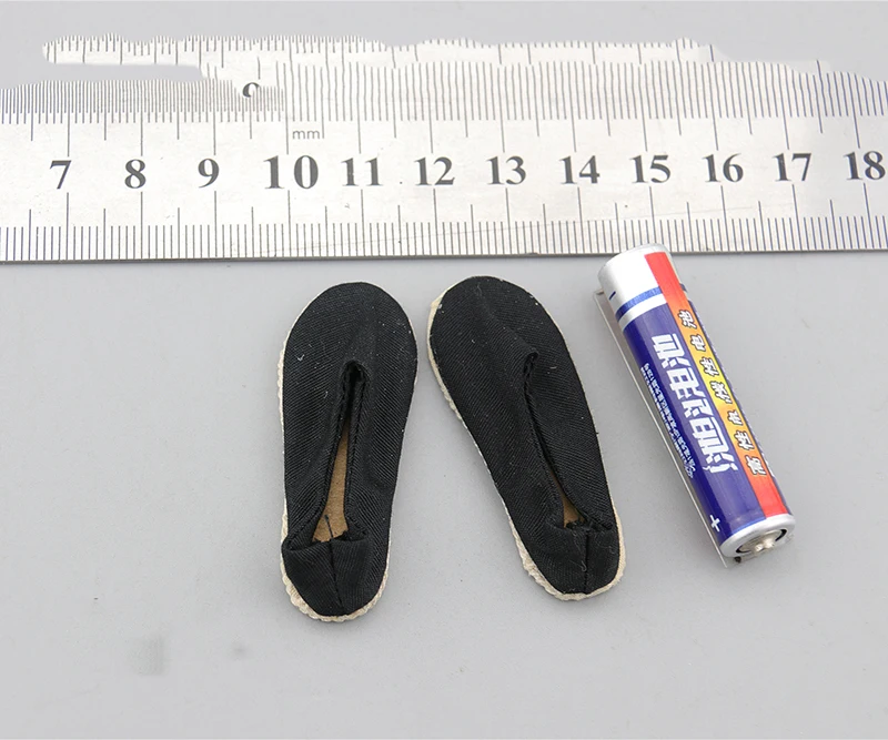 

Модели обуви из черной ткани в масштабе 1/6 для 12-дюймовых аксессуаров для тела