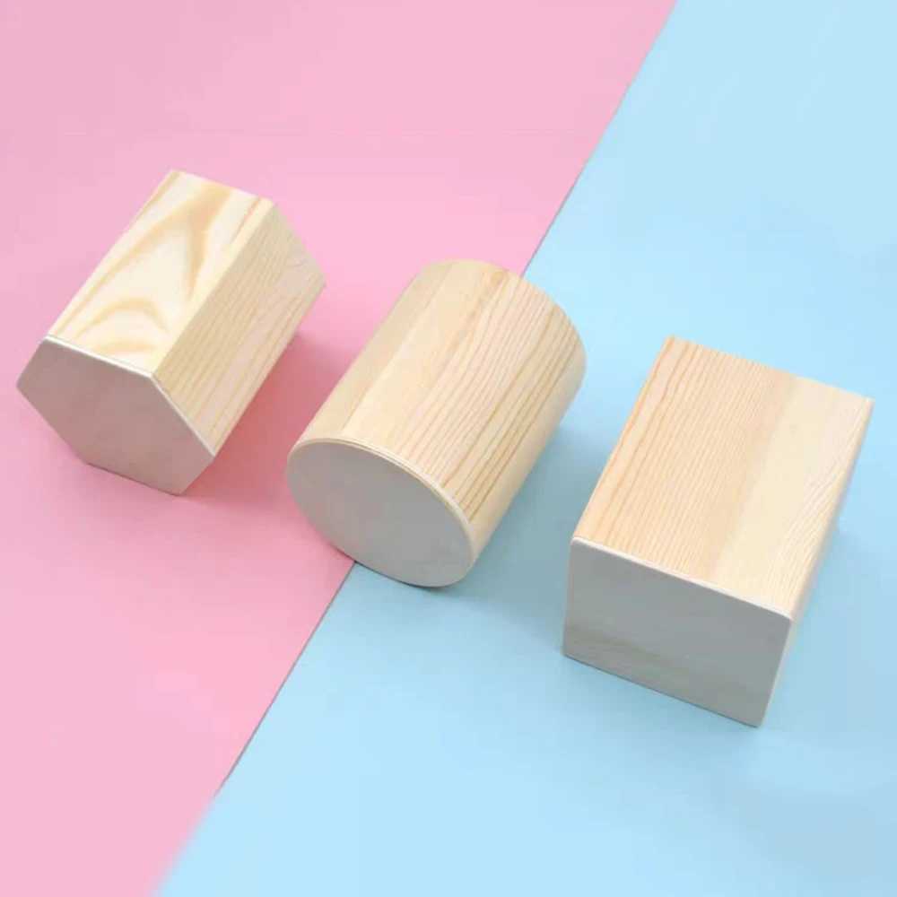 Круглый деревянный Настольный органайзер для стола аксессуары подставка