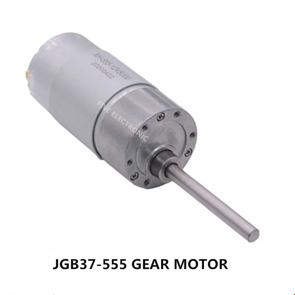 JGB37-555 12V24V редуктор DC мотор 52 мм длинный вал держатель кронштейн Высокая мощность