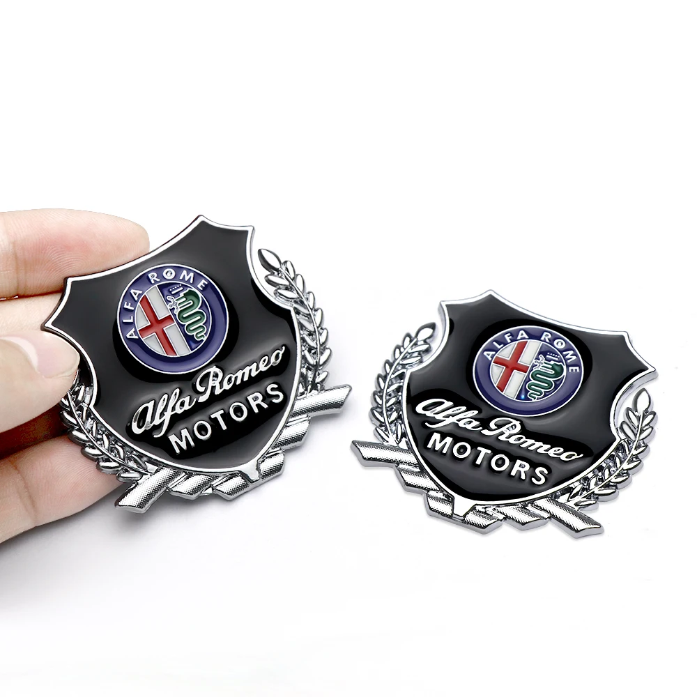 Для Alfa Romeo 147 159 Giulietta Giulia Mito Stelvio автомобиль Brera Spider GT 2 шт. автостайлинг 3D