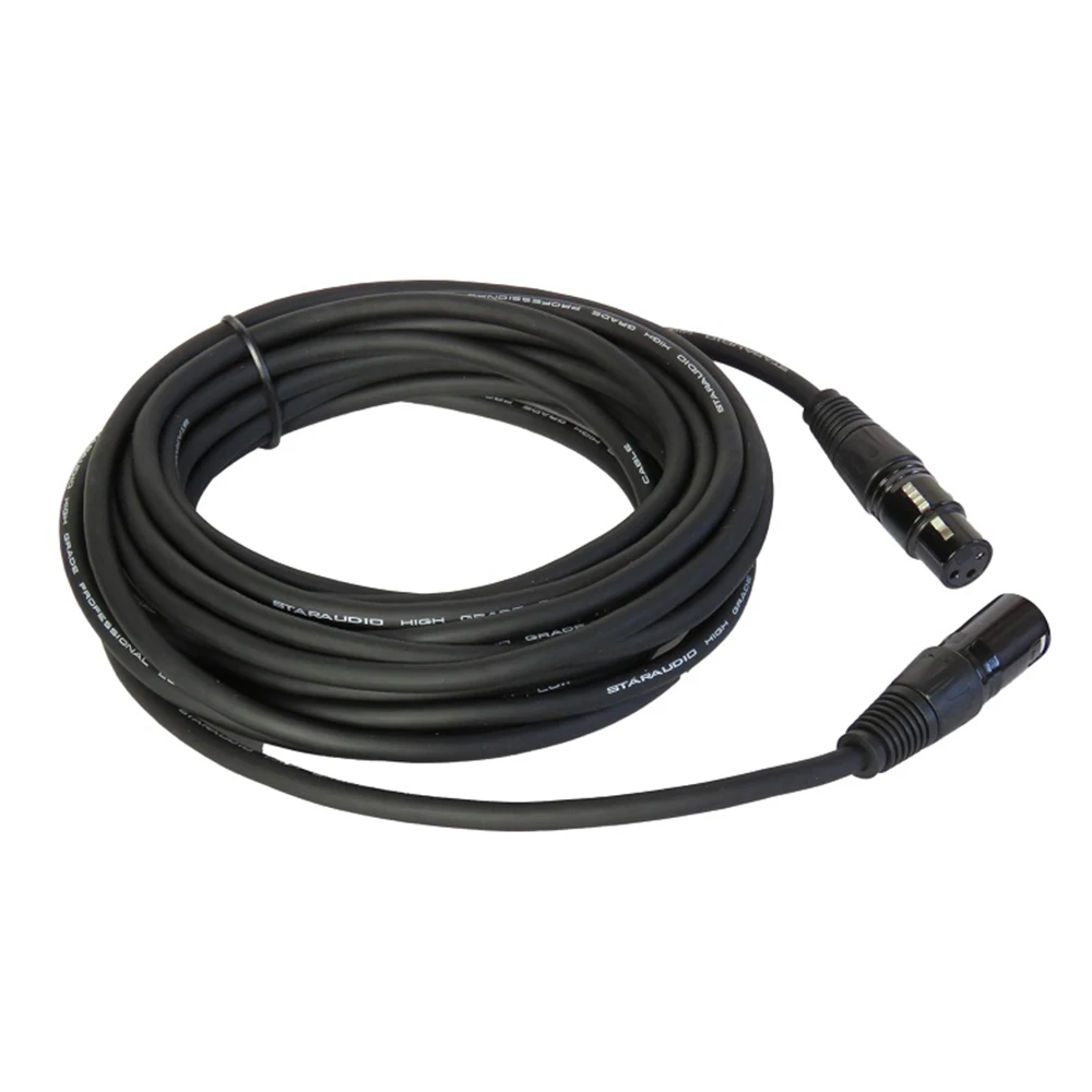 STARAUDIO 4 шт. 25 футов (7 5 м) Штекерный к женскому микшеру микрофон 3Pin экранированные