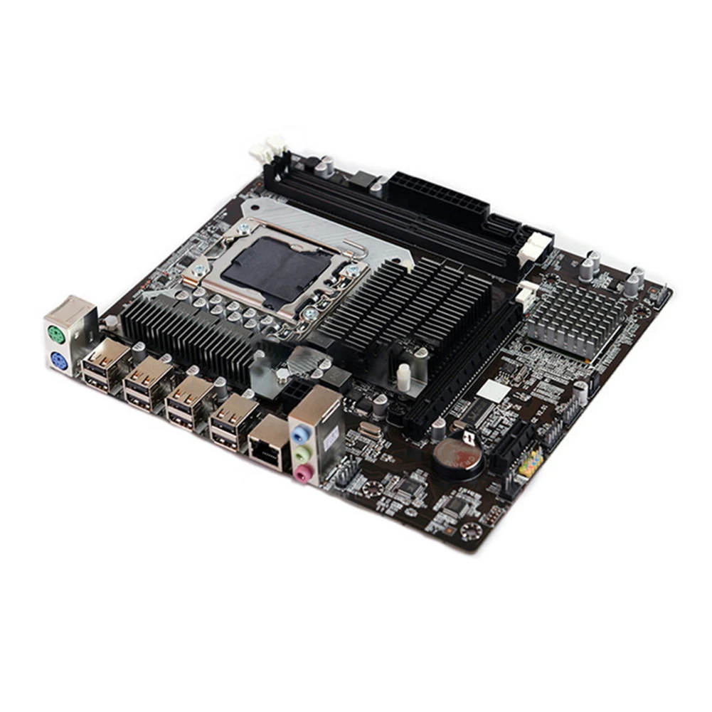 

Настольная материнская плата X58 для LGA 1366, поддержка DDR3 ECC REG E5520 X5650, Серверная память, Центральная плата