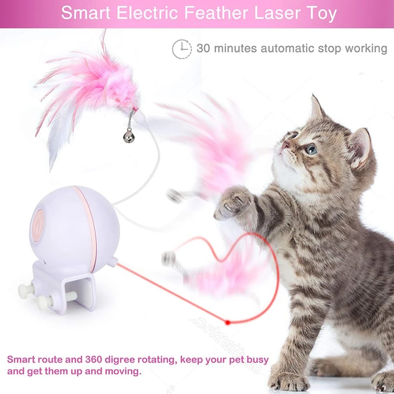 Игрушка для кошек 2 в 1 Автоматическая вращающаяся Стрелка и интерактивная