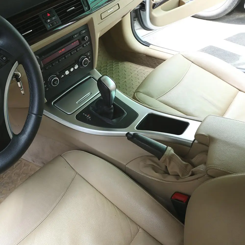Для BMW E90 E92 2005 2012 3 серии LHD автомобили ABS Хромированная центральная консоль рама