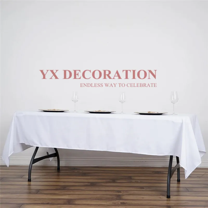 

Прямоугольная настольная ткань из полиэстера для украшения свадьбы и Рождества по заводской цене