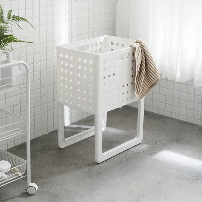 Корзина для хранения одежды складная пластиковая ванная комната ящик игрушек