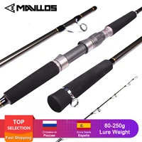mavllos raptor saltwater fishing rod 1 8m lure 80 250g superhard ultralight carbon trout spinning rod for boat fishing