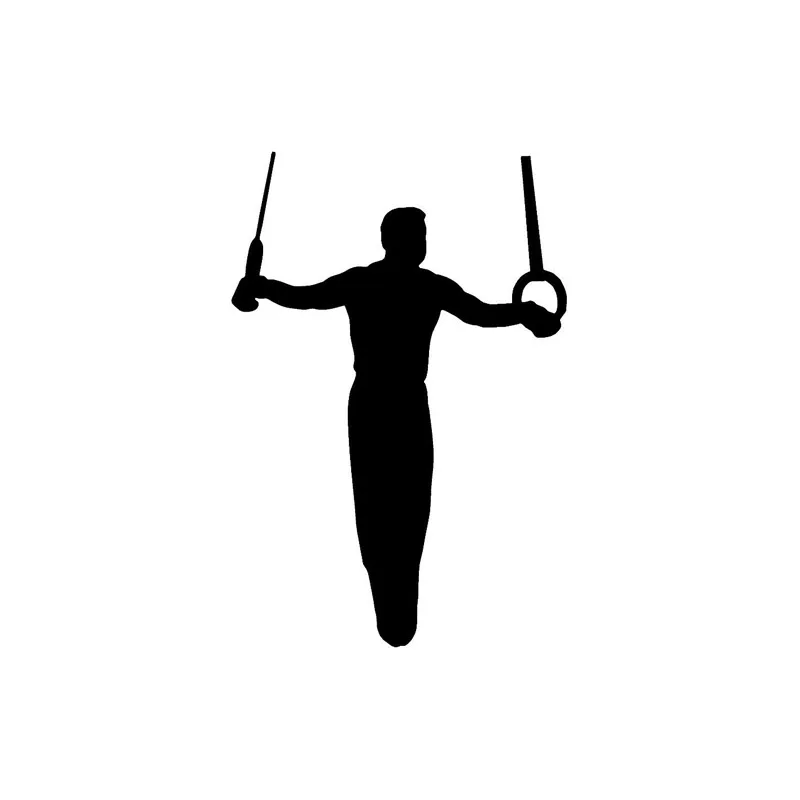 

The Men's Gymnastics Rings Personalized Custom Project Car Stickers Vinyl Reflective Decals 13*9cm