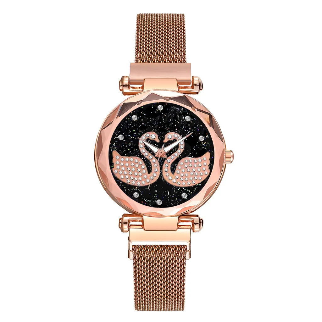 Часы наручные женские с магнитным камнем кварцевые повседневные часы