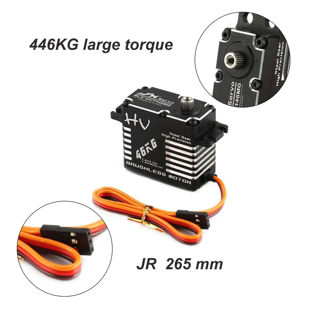 BLS-HV7146MG 46KG HV High Precision Steel Gear Full CNC Aluminium Shell Structure Digital Brushless Standard Servo RC Toy Parts | Игрушки и