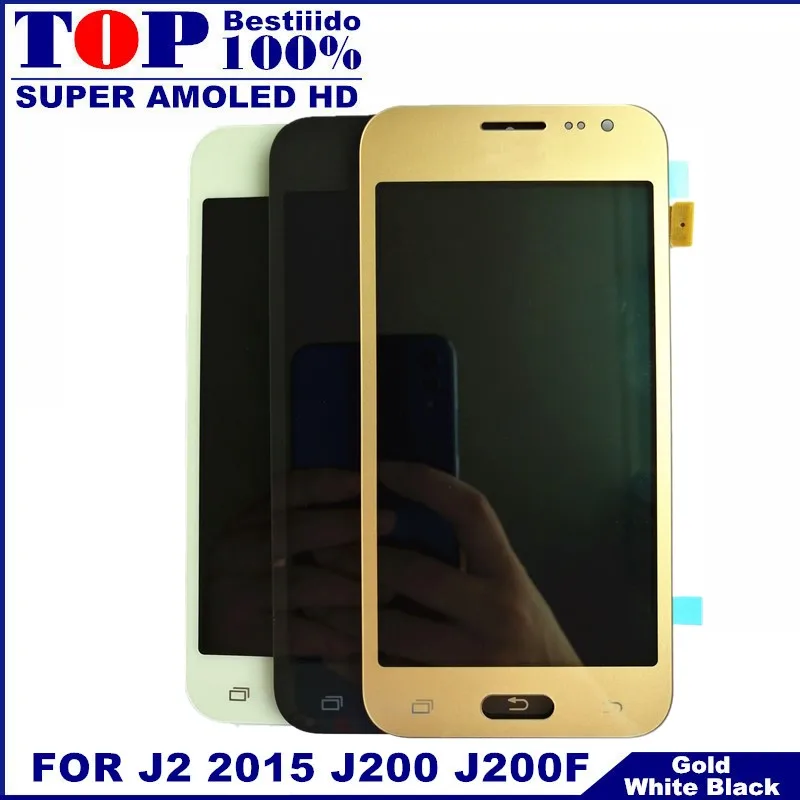 После тестирования j2 дисплей подходит для samsung Galaxy J2 2015 J200 SM J200F J200Y J200G ЖК