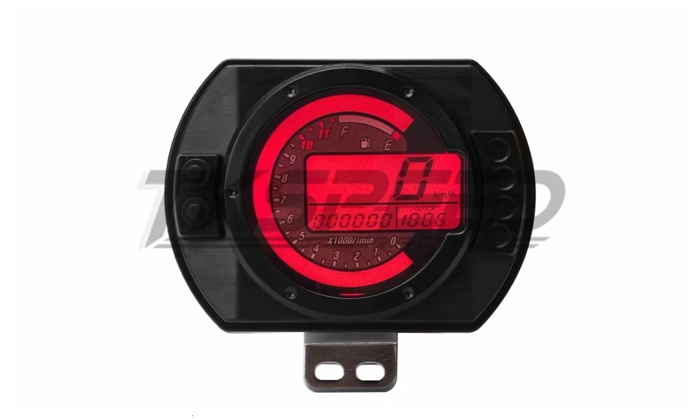 12500 об/мин мотоцикла Speedo метр ЖК-дисплей миль в час) или цифровой одометр спидометр 7 цветов Подсветка мотоцикл Speedo метр тахометр