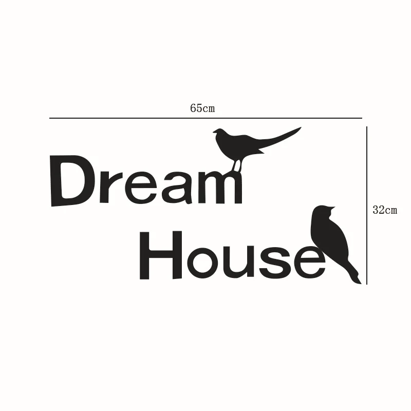 DREAM HOUSE BIRD DIY акриловые наклейки на стены Зеркальная Наклейка s Спальня наклейка