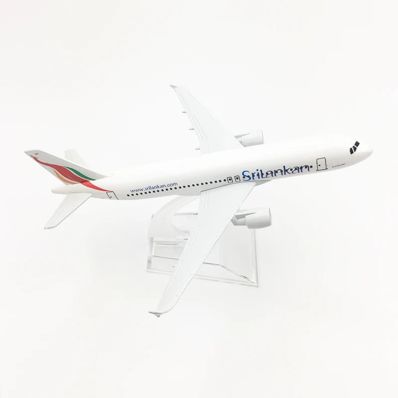 Модель самолета srilkann A320 16 см модель пассажирского с имитацией 1:400 авиакомпании