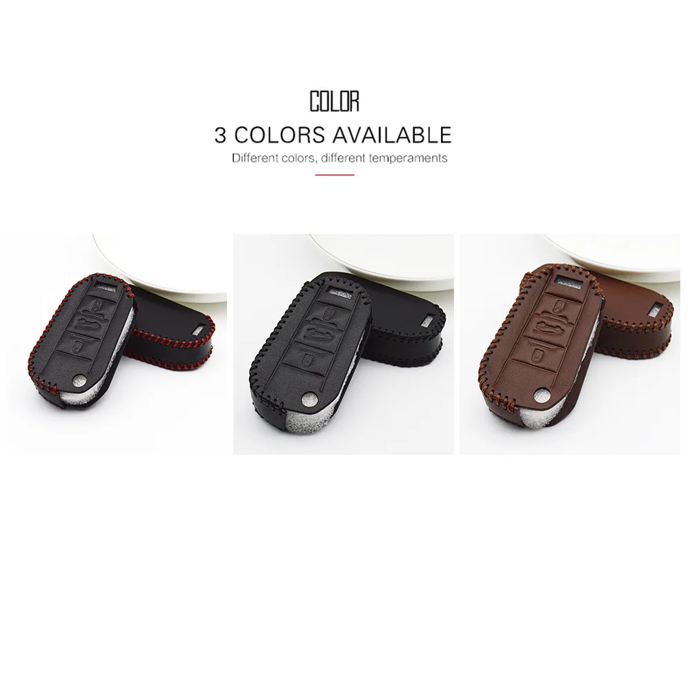 KUKAKEY Car Key Protection Case Cover For Peugeot 106 107 108 206 CC 2008 308 407 SW 508 5008 Boxer Expert Ring Accessories | Автомобили и