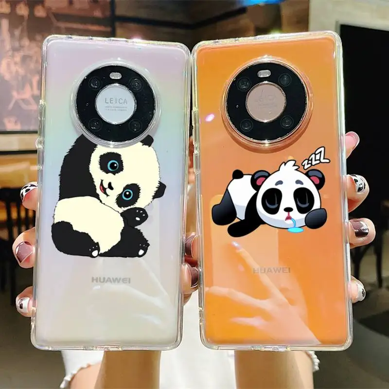 

cut anime panda bear Phone Case For Huawei P20 30 pro lite Psmart 2019 Y5 6 7 Honor 8 10 i lite Mate 20lite
