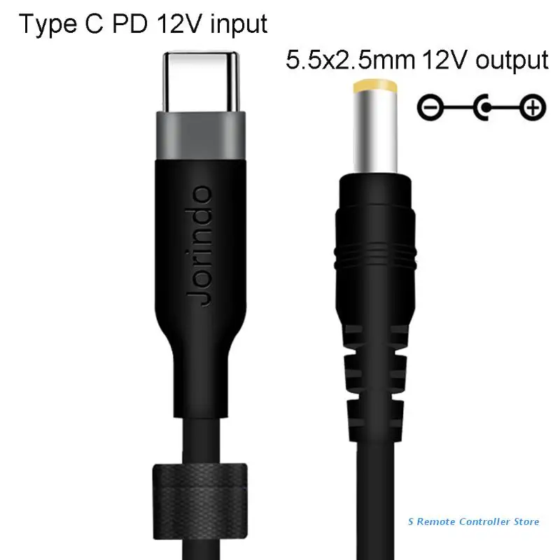 Кабель питания BX0E USB C/Type C PD на 12 В x мм для Wi-Fi роутера модема динамика камеры