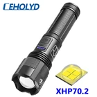 XHP70.2 4-ядерный тактический светодиодный фонарик высокого качества с питанием от аккумулятора 18650 AAA Usb Перезаряжаемый фонарик с масштабированием XHP50.2 Фонарь