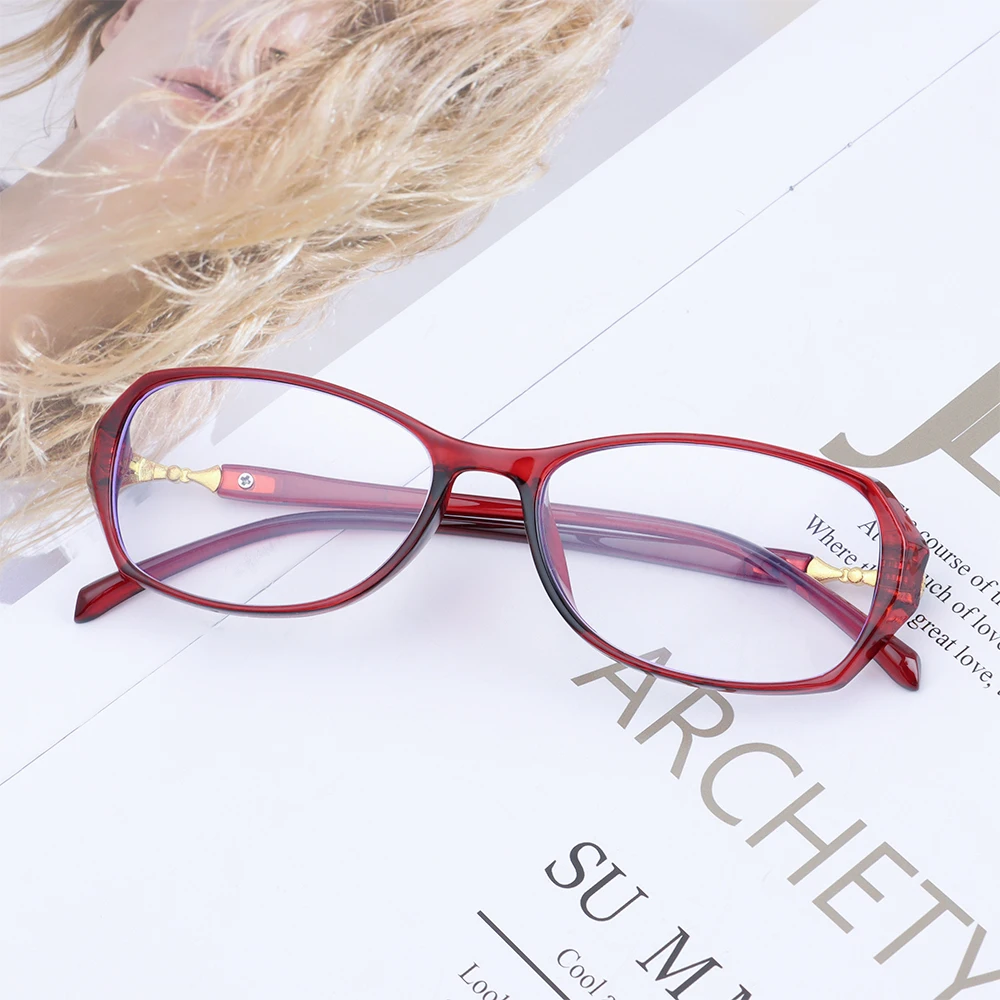 Очки для чтения унисекс ультралегкие TR с защитой от ультрафиолета голубые лучи