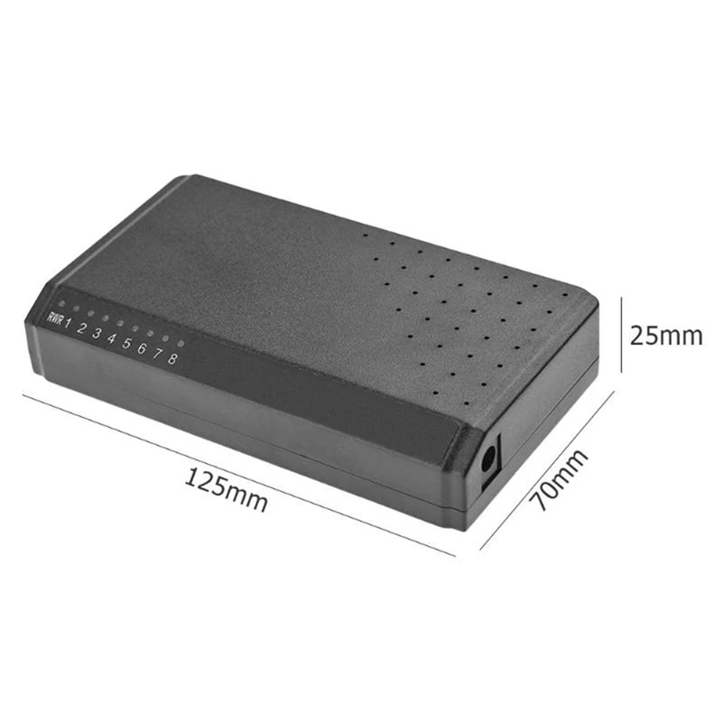 8 портов 6 + 2 POE выключатель инъектор Power over RJ45 Ethernet семейная сетевая система 10/100 м