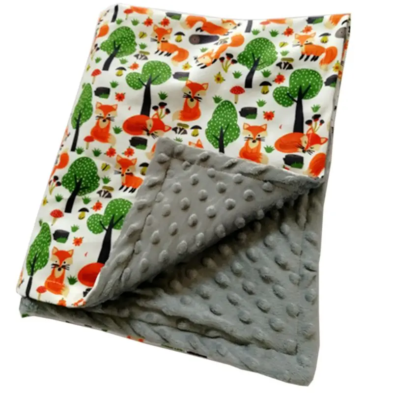 

Beautiful Ultra-Soft Baby Sherpa Mini Bobble 2 Layer Blanket Perfect as a Baby Shower Gift (75 x 120cm)
