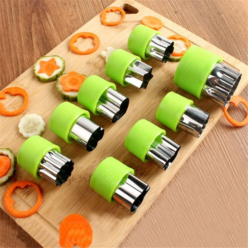 9 шт./компл. овощи прессформа для резки фруктов любовь сердце звезды Кролик Мышь в