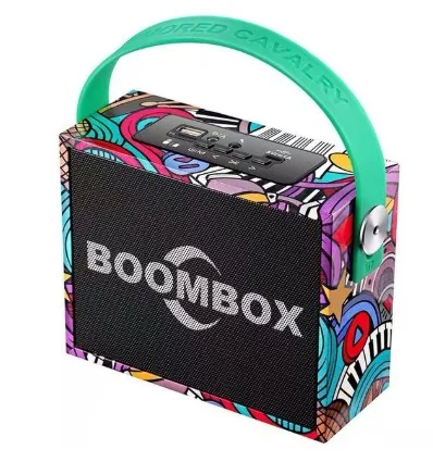 Деревянная Беспроводная портативная bluetooth колонка TF стереозвук басовый сабвуфер