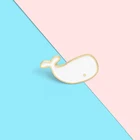 Драгоценные beluga эмаль на булавке на морским обитателям, Кит Броши нагрудные значки модные милые, с застежкой, подарки для друзей, оптовая продажа ювелирных изделий