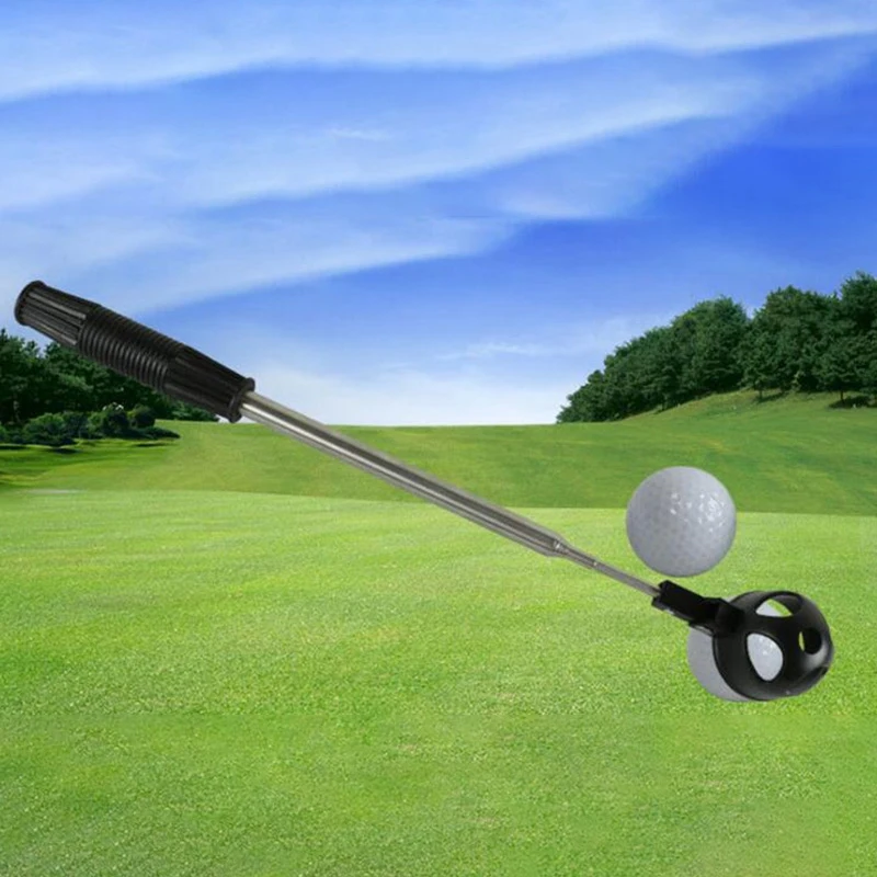 

New Sale Retractable Golf Ball Picker Stainless Golf Ball Pick Up Retriever Grabber Telescopic Extendable Golf Ball Retriever