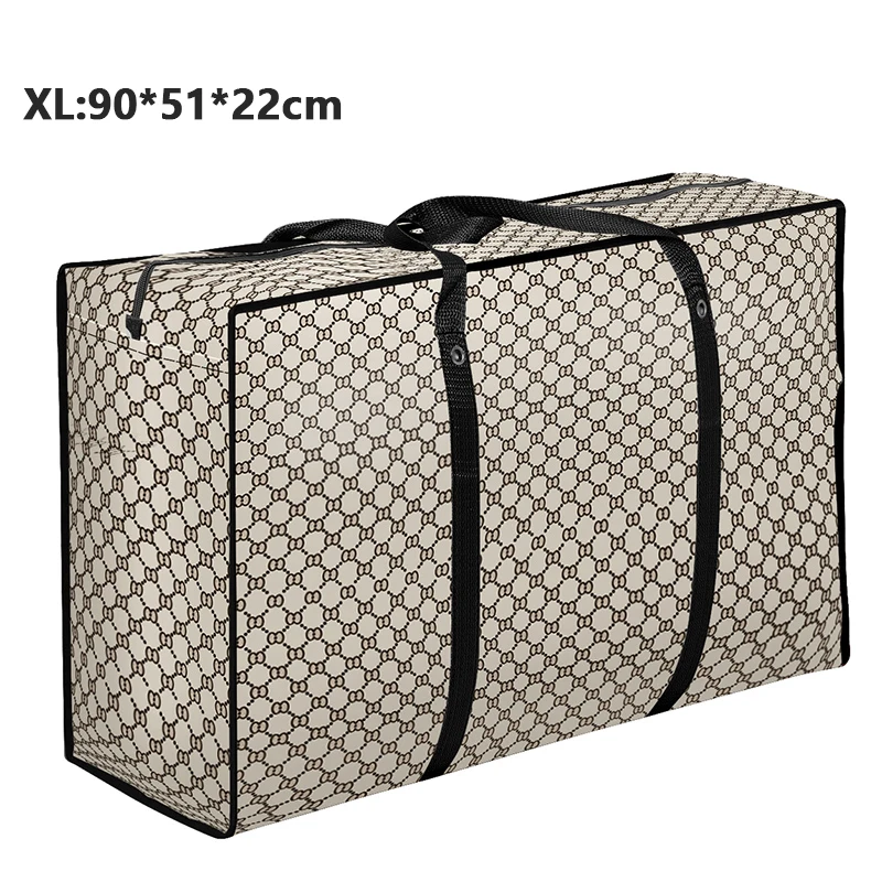 1XL 90x51x22cm Большая сумка для путешествий, большая тканая сумка для путешествий, сумка для сортировки одежды из водонепроницаемой пленки, Большая вместительная сумка для доставки - Цвет: 1XL 90x51x22cm